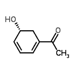 CAS 登录号：130384-72-4， 1-[(5R)-5-羟基-1,3-环己二烯-1-基]乙酮