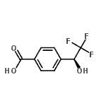 CAS 登录号：130534-97-3， 4-[(1S)-2,2,2-三氟-1-羟基乙基]苯甲酸