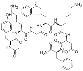 CAS 登录号：130582-10-4， N-乙酰基酪氨酰-环(N6-(3-羧基-1-氧代丙基)-赖氨酰-甘氨酰-色氨酰-赖氨酰)-天冬氨酰-苯丙氨酰胺