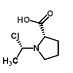 CAS 登录号：130603-13-3， 1-[(1S)-1-氯乙基]-L-脯氨酸