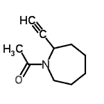 CAS 登录号：130609-75-5， 1-(2-乙炔基-1-氮杂环庚基)乙酮