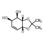 CAS#: 130669-76-0, (3aS,4R,5R,7aR)-2,2-Dimethyl-3A,4,5,7A-Tetrahydro-1,3-Benzodioxole-4,5-Diol