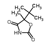 CAS 登录号：130689-82-6， 5-甲基-5-(2-甲基-2-丙基)-1,3-恶唑烷-2,4-二酮