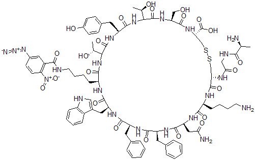 CAS#: 130772-41-7, 9-(N6-(5-Azido-2-Nitrobenzyl)-L-Lysine)-11-L-Tyrosinesomatostatin