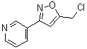 CAS 登录号：130775-64-3， 3-[5-(氯甲基)-1,2-恶唑-3-基]吡啶