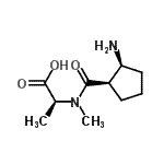 CAS#: 130901-87-0, N-{[(1R,2S)-2-Aminocyclopentyl]Carbonyl}-N-Methyl-L-Alanine