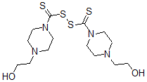 CAS 登录号：13104-02-4， 二((4-(2-羟基乙基)-1-哌嗪基)硫代羰基)二硫醚