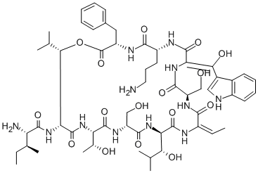 CAS 登录号：131086-53-8， Janthinocin B