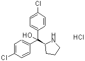 CAS 登录号：131180-61-5， 二(3,5-二氯苯基)[(2R)-2-吡咯烷基]甲醇盐酸盐(1:1)