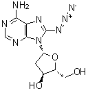 CAS 登录号：131265-35-5， 8-叠氮基-2'-脱氧腺苷