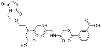 CAS 登录号：131274-04-9， 3-[2-[[2-[[2-[[2-[2-[2-(2,5-二氧代吡咯-1-基)乙氧基]乙氧基]-2-氧代乙基]氨基]-2-氧代乙基]氨基]-2-氧代乙基]氨基]-2-氧代乙基]硫基羰基苯甲酸
