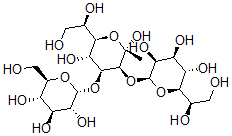 CAS 登录号：131289-51-5， (2R,3S,4S,5S,6S)-2-[(1R)-1,2-二羟基乙基]-6-[(2R,3S,4S,5S,6R)-6-[(1R)-1,2-二羟基乙基]-2,5-二羟基-2-甲基-4-[(2R,3R,4S,5S,6R)-3,4,5-三羟基-6-(羟基甲基)四氢吡喃-2-基]氧基四氢吡喃-3-基]氧基四氢吡喃-3,4,5-三醇