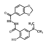 CAS 登录号：131308-84-4， N'-[5-(二甲基氨基)-2-羟基苯甲酰基]-1,3-苯并二氧戊环-5-甲酰肼