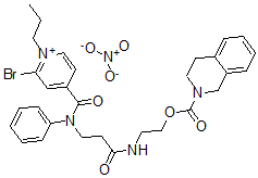 CAS#: 131311-25-6, 2-[3-[(2-Bromo-1-Propylpyridin-1-Ium-4-Carbonyl)-Phenylamino]Propanoylamino]Ethyl 3,4-Dihydro-1H-Isoquinoline-2-Carboxylate Nitrate