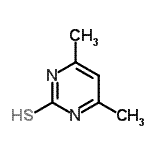 CAS#: 131321-42-1, 4,6-Dimethyl-2-Pyrimidinethiol