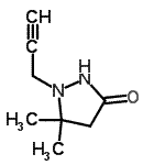 CAS 登录号：131391-07-6， 5,5-二甲基-1-(2-丙炔-1-基)-3-吡唑烷酮
