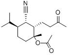 CAS#: 131447-90-0, [(1R,2S,3S,4S)-3-cyano-1-methyl-2-(3-oxobutyl)-4-propan-2-yl-cyclohexyl] ethanoate