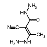 CAS 登录号：131455-45-3， (2E)-2-氰基-3-肼基-2-丁烯酰肼