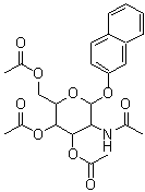 CAS 登录号：131531-80-1， 2-萘基 2-乙酰氨基-3,4,6-三-O-乙酰基-2-脱氧吡喃己糖苷
