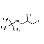 CAS#: 13156-02-0, 1-Chloro-3-[(2-Methyl-2-Propanyl)Amino]-2-Propanol
