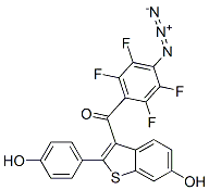 CAS 登录号：131589-59-8， (4-叠氮基-2,3,5,6-四氟苯基)-[6-羟基-2-(4-羟基苯基)-1-苯并噻吩-3-基]甲酮