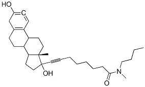 CAS#: 131811-66-0, N-Butyl-8-[(13S,17R)-3,17-Dihydroxy-13-Methyl-7,8,9,11,12,14,15,16-Octahydro-6H-Cyclopenta[a]Phenanthren-17-Yl]-N-Methyloct-7-Ynamide