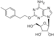 CAS 登录号：131865-94-6， (2R,3R,4S,5R)-2-[6-氨基-2-[2-(4-甲基苯基)乙氧基]嘌呤-9-基]-5-(羟基甲基)四氢呋喃-3,4-二醇