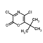 CAS#: 131882-01-4, 3,5-Dichloro-6-(2-Methyl-2-Propanyl)-2H-1,4-Oxazin-2-One