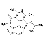 CAS 登录号：131970-21-3， 异丙基甲基4-(2,1,3-苯并恶二唑-4-基)-2,6-二甲基-1,4-二氢-3,5-吡啶二羧酸酯