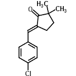 CAS 登录号：131984-21-9， (5E)-5-(4-氯苄亚基)-2,2-二甲基环戊酮