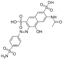 CAS#: 132-38-7, Disodium (3Z)-6-Acetamido-4-Oxo-3-[(4-Sulfamoylphenyl)Hydrazinylidene]Naphthalene-2,7-Disulfonate