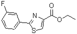 CAS 登录号：132089-37-3， 2-(3-氟苯基)-1,3-噻唑-4-羧酸乙酯