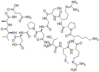 CAS#: 132116-62-2, Threonyl-methionyl-argininyl-lysyl-prolyl-arginyl-seryl-glycyl-asparaginyl-prolyl-aspartyl-valyl-alanyl-asparagine