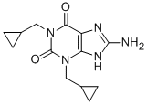 CAS#: 132210-43-6, 8-Amino-1,3-Bis(Cyclopropylmethyl)-7H-Purine-2,6-Dione