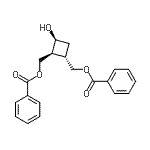 CAS#: 132294-16-7, [(1S,2S,3S)-3-Hydroxy-1,2-Cyclobutanediyl]Bis(Methylene) Dibenzoate