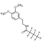 CAS#: 13230-87-0, N-[2-(3,4-Dimethoxyphenyl)ethyl]-2,2,3,3,4,4,4-heptafluorobutanamide