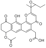 CAS 登录号：132412-64-7， 2-[8-乙酰氧基-2-(3-乙基-2-甲基环氧乙烷-2-基)-12-羟基-4,11-二氧代-9,10-二氢-8H-萘并[7,6-H]苯并吡喃-5-基]乙酸