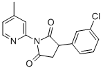 CAS#: 132459-02-0, 3-(3-Chlorophenyl)-1-(4-Methylpyridin-2-Yl)Pyrrolidine-2,5-Dione