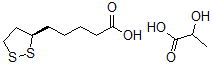 CAS 登录号：132461-39-3， 5-[(3R)-二噻戊环-3-基]戊酸;2-羟基丙酸