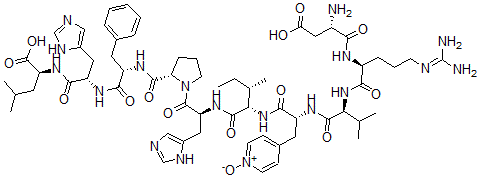 CAS 登录号：132488-66-5， beta-(4-吡啶基-1-氧化物)-4-丙氨酰-血管紧张素 I