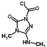 CAS#: 132534-73-7, 4-Methyl-3-(Methylamino)-5-Oxo-4,5-Dihydro-1H-1,2,4-Triazole-1-Carbonyl Chloride