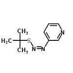 CAS#: 132555-20-5, 3-{(Z)-[(2-Methyl-2-Propanyl)Sulfanyl]Diazenyl}Pyridine