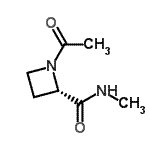 CAS 登录号：132663-36-6， (2S)-1-乙酰基-N-甲基-2-吖丁啶甲酰胺