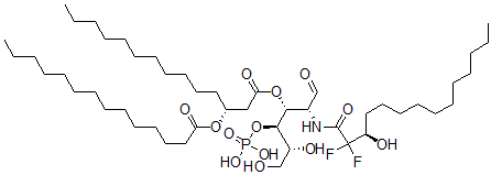 CAS 登录号：132760-29-3， [(3R)-1-[(2R,3R,4R,5R)-2-[[(3R)-2,2-二氟-3-羟基十四烷酰基]氨基]-5,6-二羟基-1-氧代-4-膦酰氧基己烷-3-基]氧基-1-氧代十四烷-3-基]十四烷酸酯
