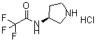 CAS 登录号：132883-43-3， 2,2,2-三氟-N-(3S)-3-吡咯烷基-乙酰胺盐酸盐(1:1)