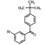 CAS#: 132885-82-6, (3-Bromophenyl)[4-(2-Methyl-2-Propanyl)Phenyl]Methanone