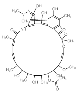CAS#: 13292-34-7, 3-((Dimethylhydrazono)Methyl)Rifamycin Sv