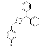 CAS#: 132924-59-5, 3-[(4-Chlorophenyl)Sulfanyl]-1-(Diphenylmethyl)Azetidine