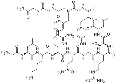 CAS 登录号：132996-61-3， L-丙氨酰-L-亮氨酰-L-赖氨酰-L-精氨酰-L-谷氨酰甘氨酰-L-精氨酰-L-苏氨酰-L-亮氨酰-L-酪氨酰甘氨酰-L-苯丙氨酰甘氨酰-甘氨酸