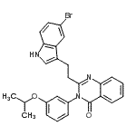 CAS#: 133040-77-4, 2-[2-(5-Bromo-1H-Indol-3-Yl)Ethyl]-3-(3-Isopropoxyphenyl)-4(3H)-Quinazolinone